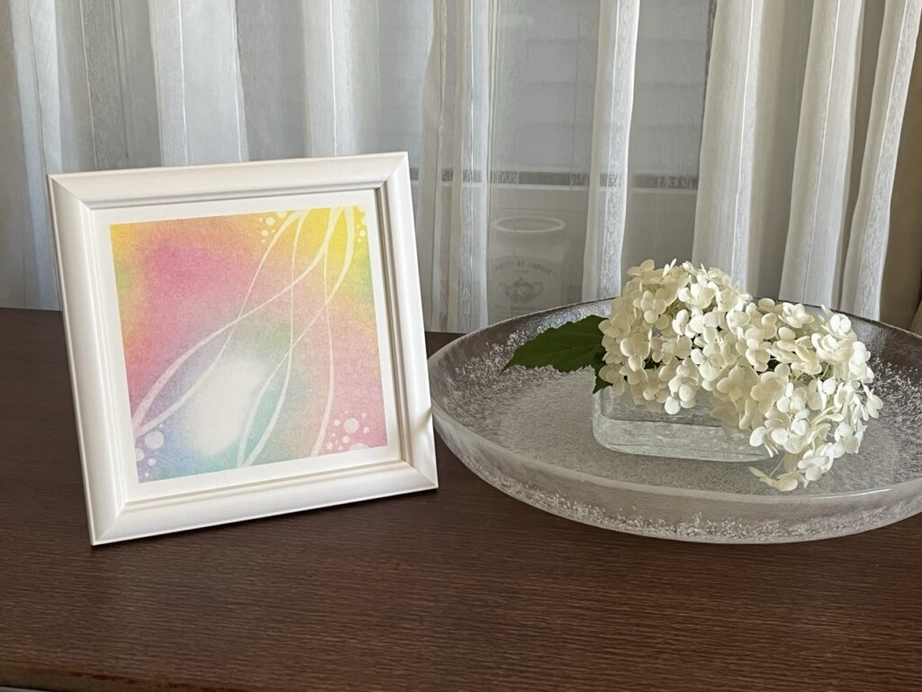 昨年6月の心もようアートセッションで描かせていただいた作品